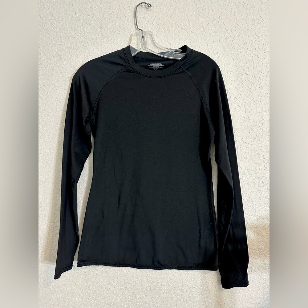 Warm Essentials Black Long Sleeve Top
